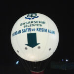 Işıklı Küre Zeplin Balon